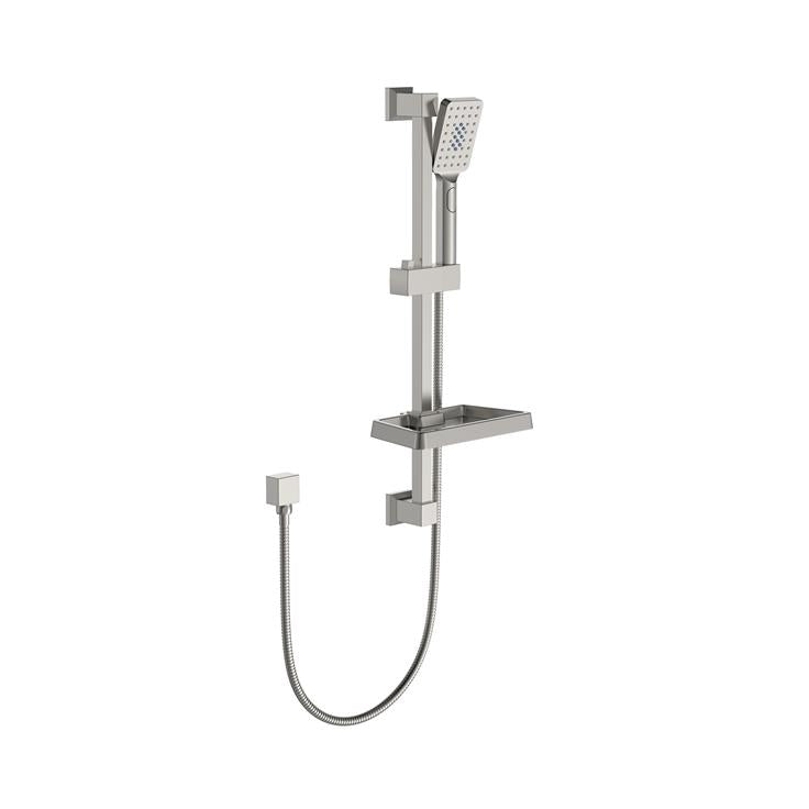 FUSION SQUARE SHOWER SLIDE WITH 3 FUCNTION HAND SHOWER | 5 COLOURS