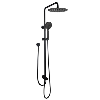 OPAL ROUND TWIN SHOWER COLUMN - MATTE BLACK