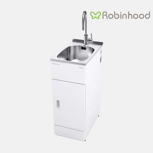 ROBINHOOD SLIM SUPERTUB WITH GOOSENECK TAP | 350W*565D*900H