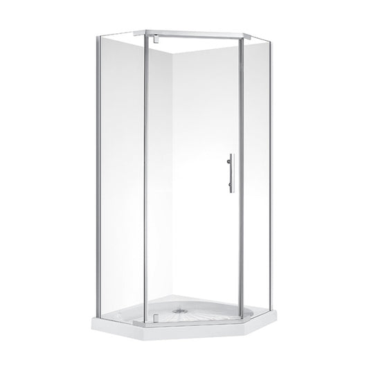 1000X1000MM ANGLE SHOWER ENCLOSURE KIT - CHROME