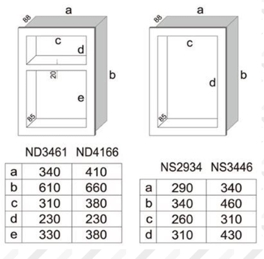 SHOWER NICHE SINGLE 340X460MM