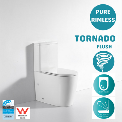 OCEANO NO RIM TORNADO TOILET SUITE 660x370x850MM