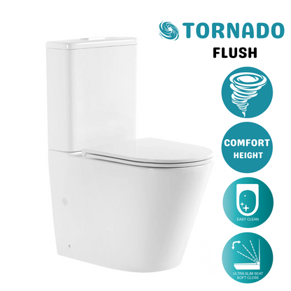 OCEANO NO RIM TORNADO TOILET SUITE 660x370x850MM