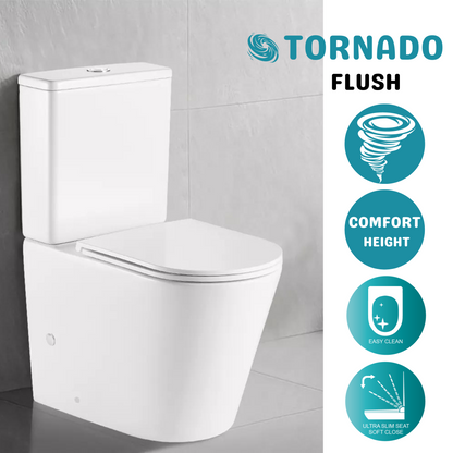 OPAL TORNADO COMFORT HEIGHT TOILET SUITE  670x360x850MM