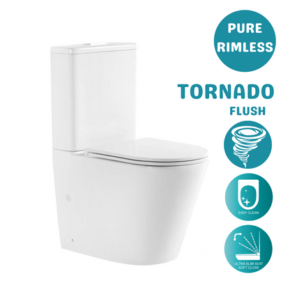 OCEANO NO RIM TORNADO TOILET SUITE 660x370x850MM