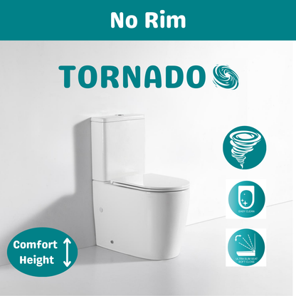 OCEANO NO RIM TORNADO TOILET SUITE 660x370x850MM