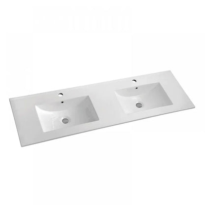 1200MM POLO GLOSS WHITE PLYWOOD FREESTANDING VANITY DOUBLE BASIN