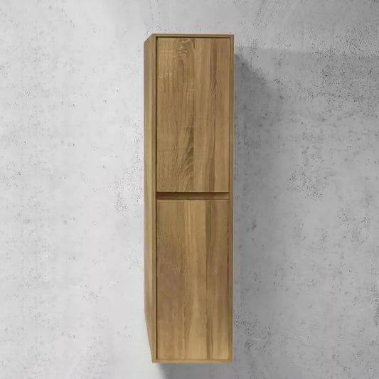 1600MM ANNA LIGHT OAK PLYWOOD TALL CABINET