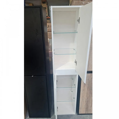 1600MM WHITE GLOSS PLYWOOD TALL CABINET