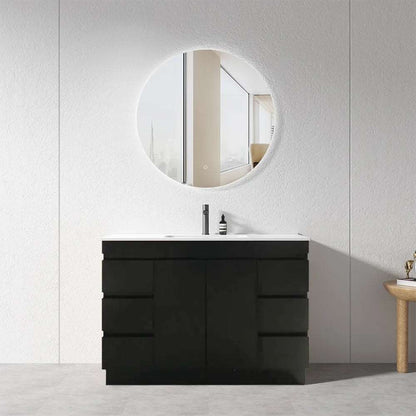 1200MM MADRID PLYWOOD DARK OAK FREESTANDING VANITY