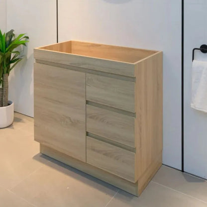 750MM MADRID LIGHT OAK  PLYWOOD FLOORSTANDING VANITY