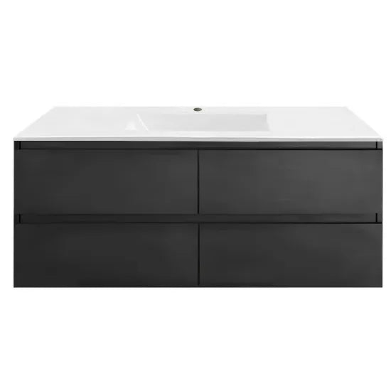 NELSON WALL HUNG VANITY | 1800MM | DARK OAK | PLYWOOD SINGLE BASIN CABINET ONLY