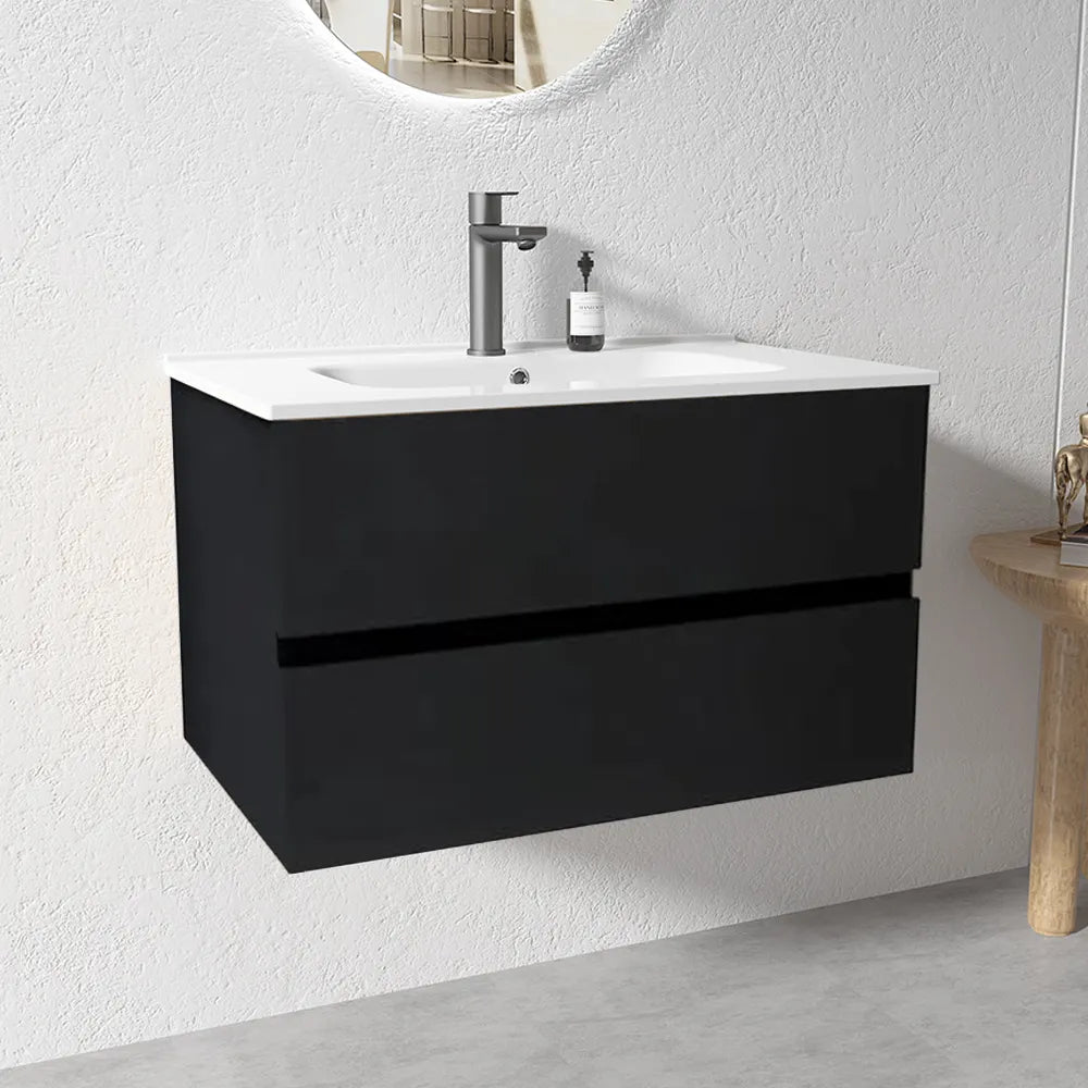 NELSON WALL HUNG VANITY | 900MM | DARK OAK | PLYWOOD