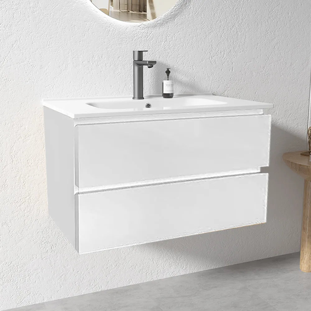 NELSON WALL HUNG VANITY | 900MM | GLOSS WHITE | PLYWOOD