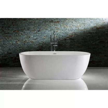 1400MM OVAL FREESTANDING BATH - WHITE