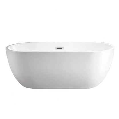 1700MM OVAL FREESTANDING BATH - WHITE GLOSS