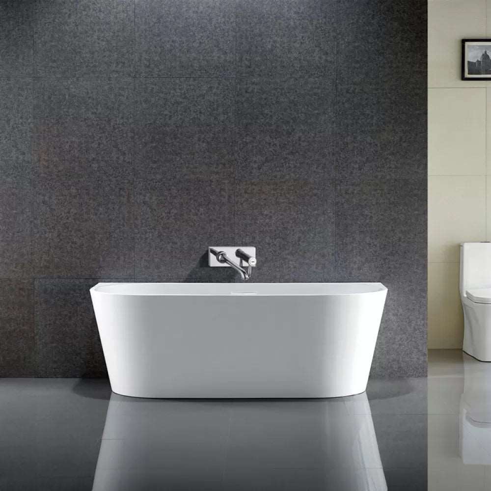 1700MM OVAL FREESTANDING BACK TO WALL BATH