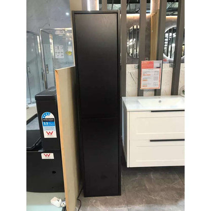 1600MM ANNA DARK OAK PLYWOOD TALL CABINET