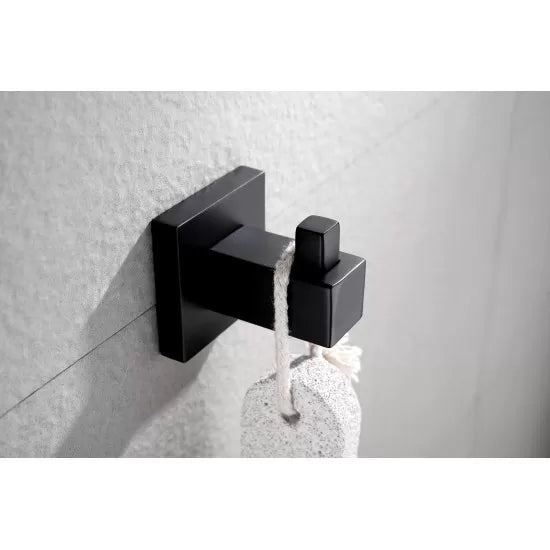 MATTE BLACK SQUARE ROBE HOOK