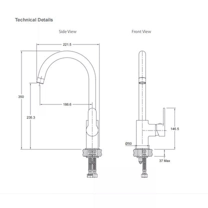 ENGLEFIELD STUDIO KITCHEN MIXER CHROME