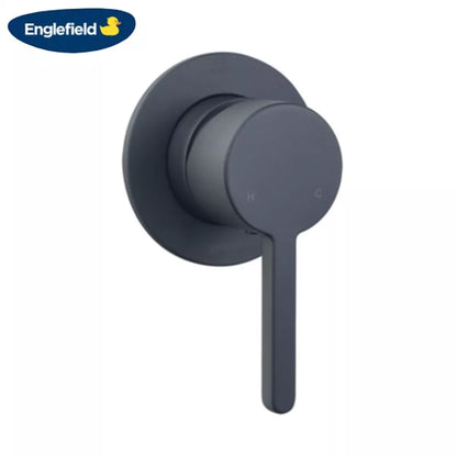 ENGLEFIELD STUDIO BATH/SHOWER MIXER PIN LEVER - MATTE BLACK