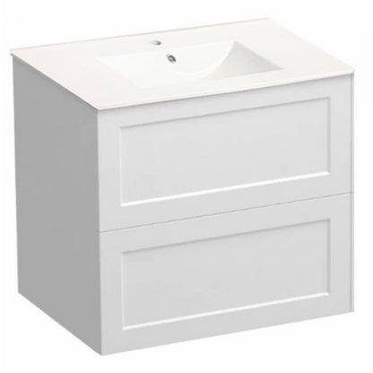 HAMPTON WALL HUNG VANITY | 750MM | SHAKER STYLE | PLYWOOD