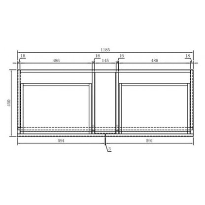 1200MM POLO GLOSS WHITE PLYWOOD FLOORSTANDING VANITY SINGLE BASIN