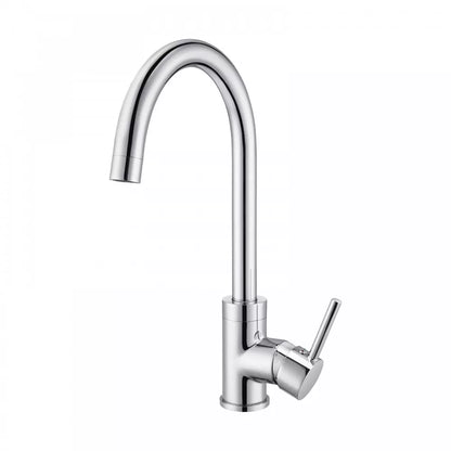 OPAL CLASSIC ROUND GOOSENECK KITCHEN SINK TAP - CHROME