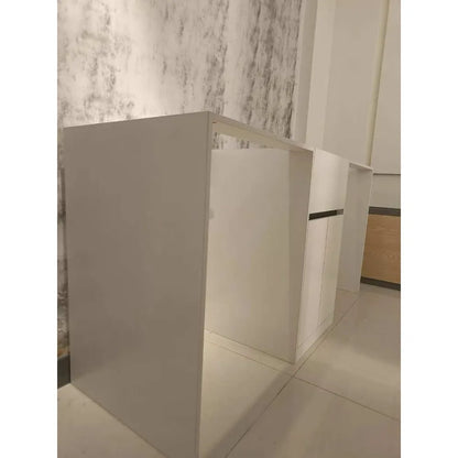 1800MM WHITE PLYWOOD LAUNDRY STATION | STONE BENCHTOP | STAINLESS STEEL SINK