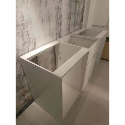 1800MM WHITE PLYWOOD LAUNDRY STATION | STONE BENCHTOP | STAINLESS STEEL SINK