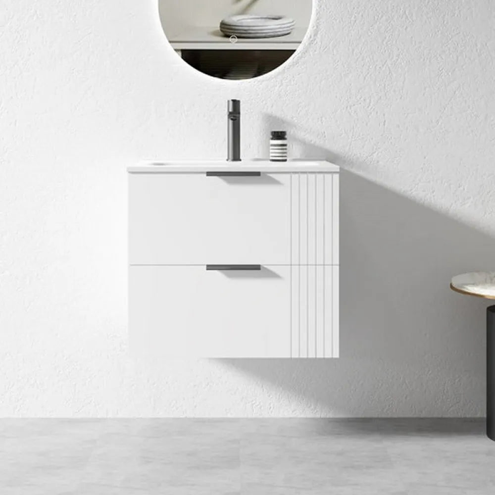 AURA WALL HUNG VANITY | 600MM | WHITE | PLYWOOD