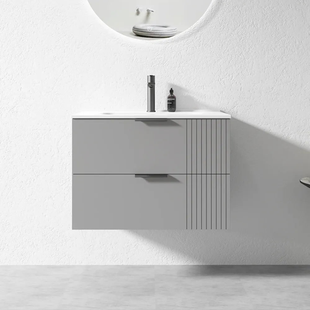 AURA WALL HUNG VANITY | 750MM | GREY | PLYWOOD