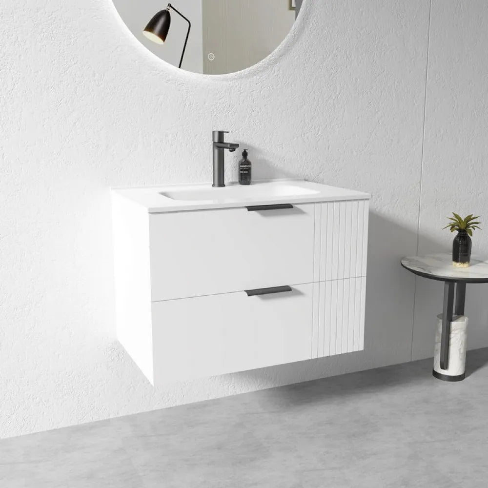 AURA WALL HUNG VANITY | 750MM | WHITE | PLYWOOD