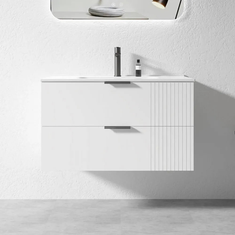 AURA WALL HUNG VANITY | 900MM | WHITE | PLYWOOD