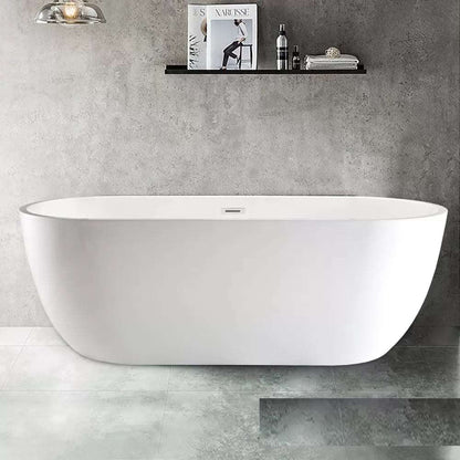 1700MM OVAL FREESTANDING BATH - WHITE