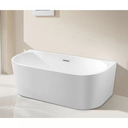 1700MM OVAL FREESTANDING BACK TO WALL BATH