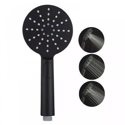 OPAL ROUND TWIN SHOWER COLUMN - MATTE BLACK