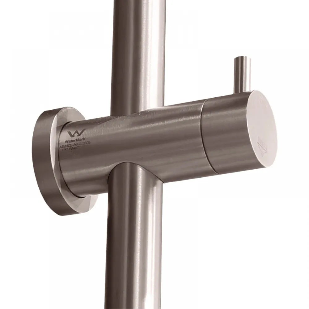 CHASE PREMIUM ROUND DUAL RAIN SHOWER COLUMN - BRUSHED NICKEL