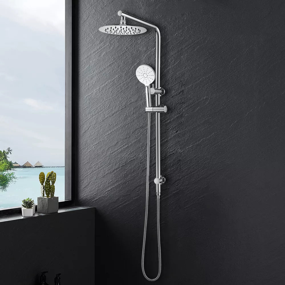 OPAL ROUND 90° DUAL RAIN SHOWER COLUMN - 2 COLOURS