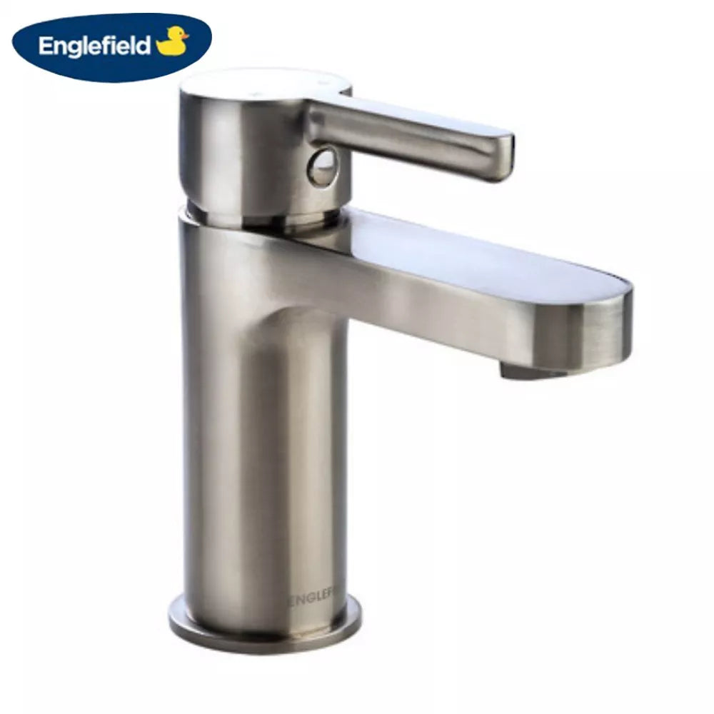 ENGLEFIELD STUDIO PIN LEVER BASIN MIXER BRUSHED NICKEL