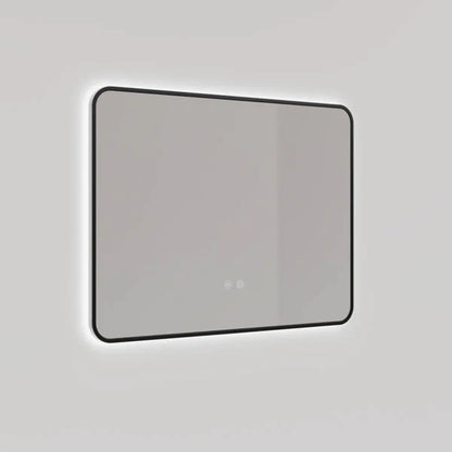 1200x800MM SERAPHINE BLACK ALUMINIUM FRAMED MIRROR DN