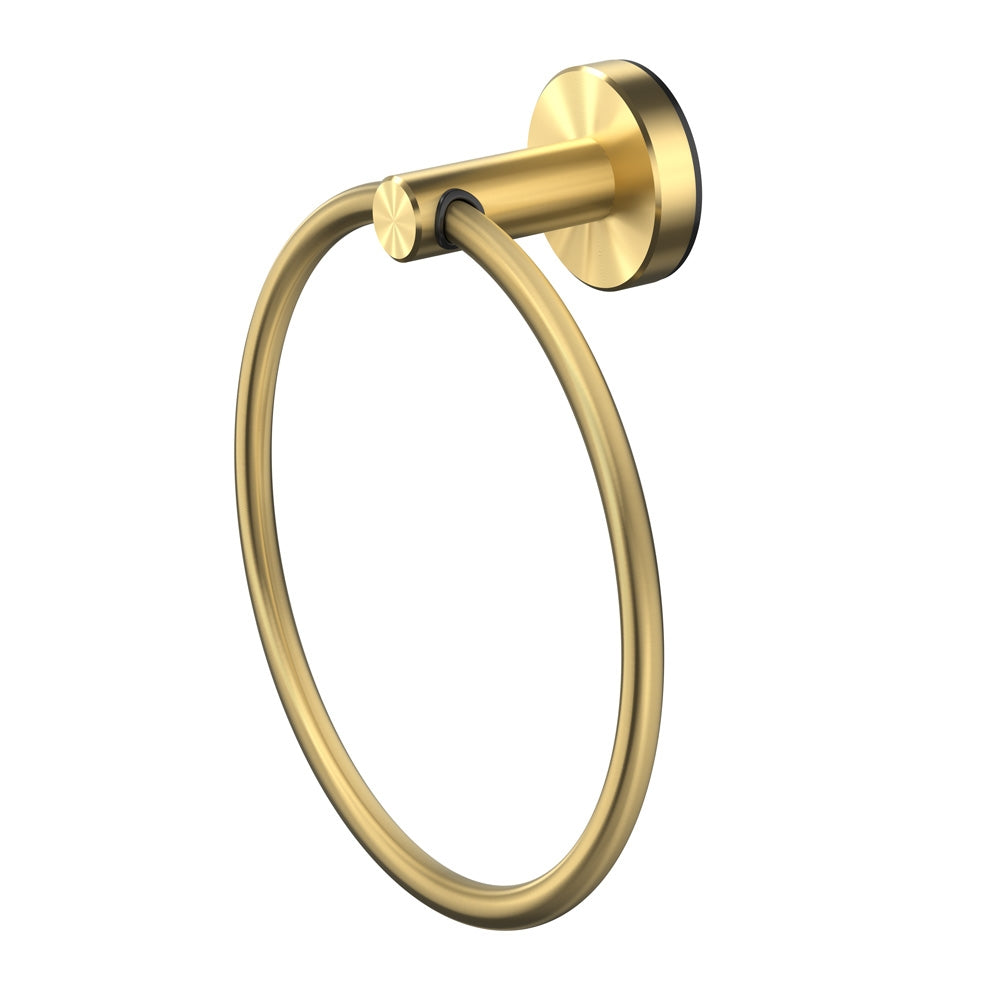 METHVEN TUROA HAND TOWEL RING - BRUSHED BRASS