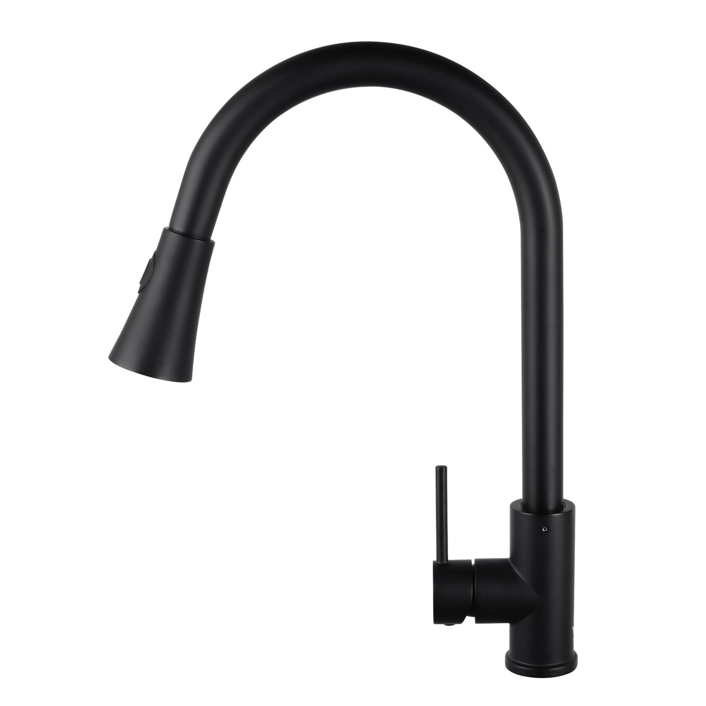 OPAL ROUND BLACK PULLOUT KITCHEN SINK TAP