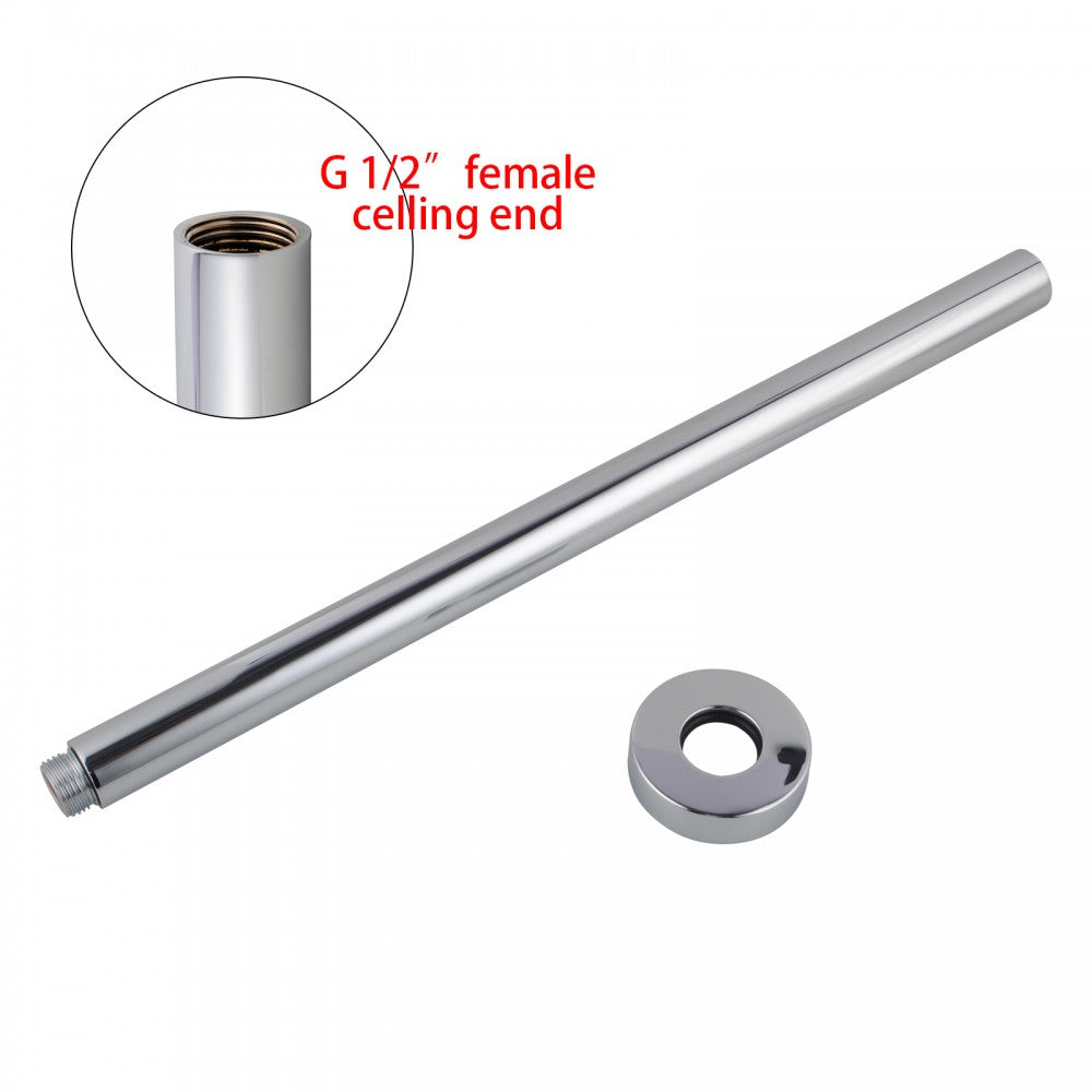 OPAL ROUND CEILING SHOWER ARM - 2 COLOURS