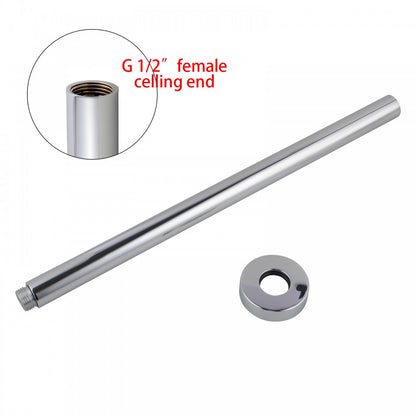 OPAL ROUND CEILING SHOWER ARM - 2 COLOURS