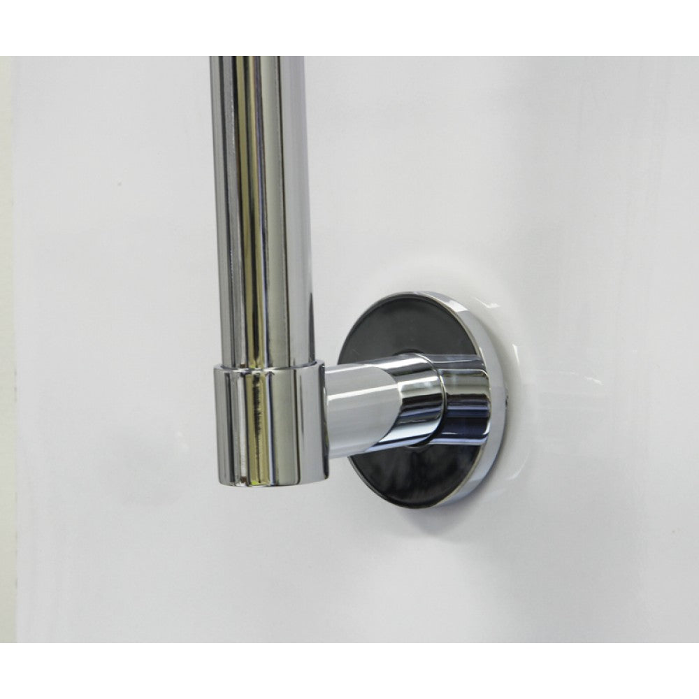 OPAL ROUND 180° SWIVEL WALL MOUNT SHOWER ARM 370MM - 2 COLOUR