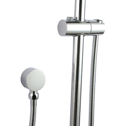 OPAL ROUND TWIN SHOWER COLUMN - CHROME