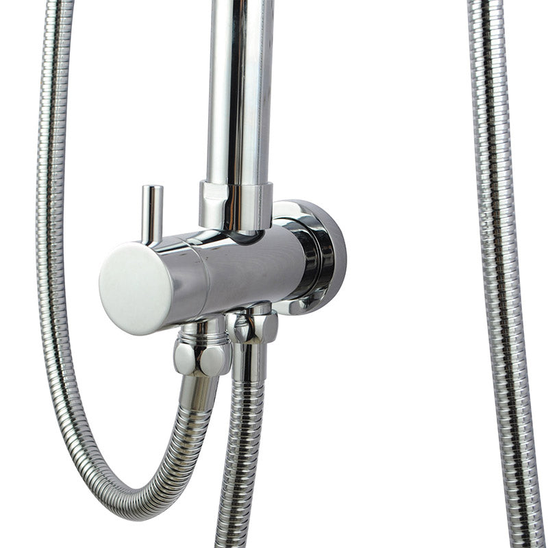 OPAL ROUND TWIN SHOWER COLUMN - CHROME