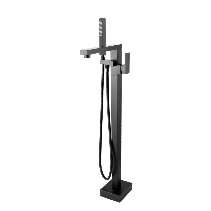 FUSION SQUARE FREESTANDING BATH FILLER & MIXER WITH HANDHELD SHOWER - 2 COLOURS