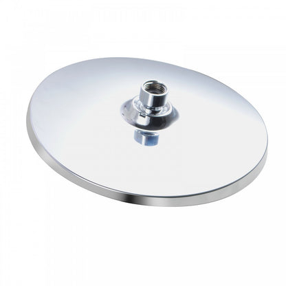 OPAL ROUND WHITE & CHROME RAINFALL SHOWER HEAD 200MM